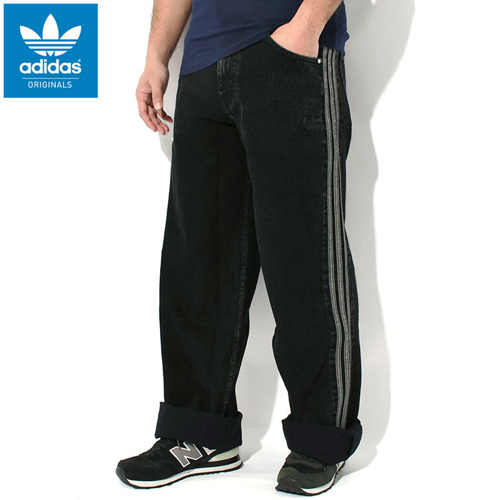 adidas Originals アディダス パンツ メンズ ブラック デニム FB