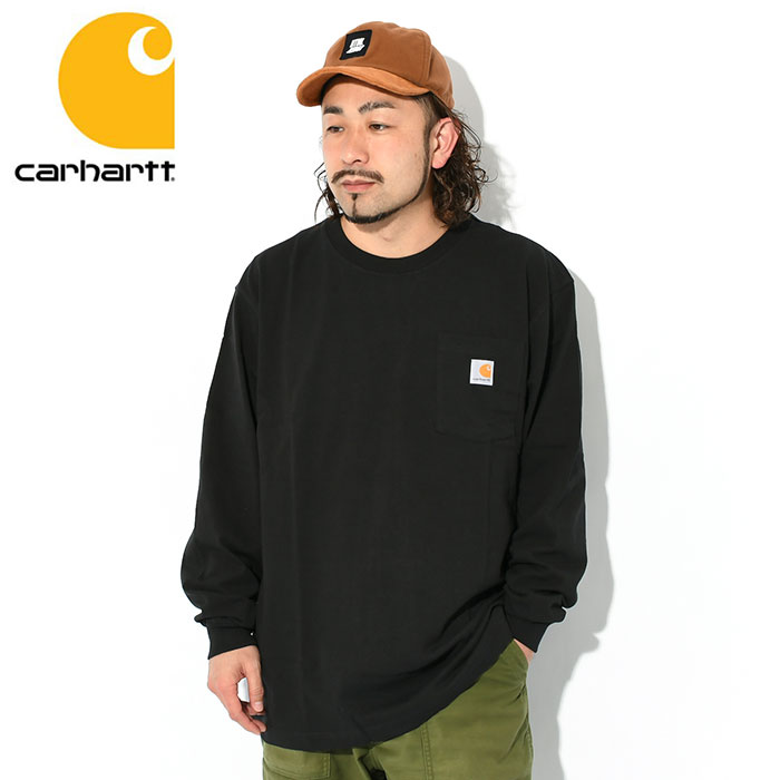 カーハート ロンT Tシャツ 長袖 Carhartt メンズ ルーズ フィット ヘビーウェイト ポケット ( Loose Fit  Heavyweight Pocket K126 TK0126-M )