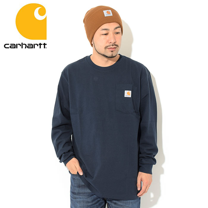 カーハート ロンT Tシャツ 長袖 Carhartt メンズ ルーズ フィット ヘビーウェイト ポケット ( Loose Fit  Heavyweight Pocket K126 TK0126-M )