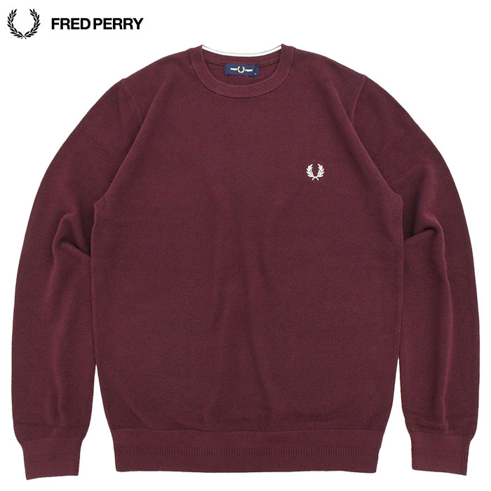 FRED PERRY フレッドペリー セーター メンズ ピケ ステッチ