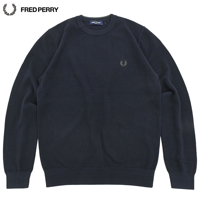 FRED PERRY（フレッドペリー） セーター メンズ ピケ ステッチ ( K1309