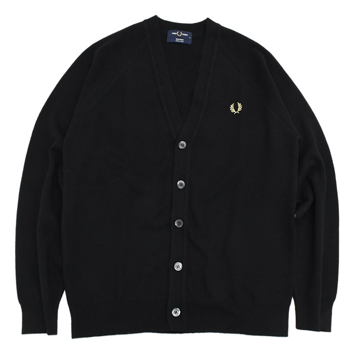FRED PERRY フレッドペリー カーディガン メンズ ラムウール