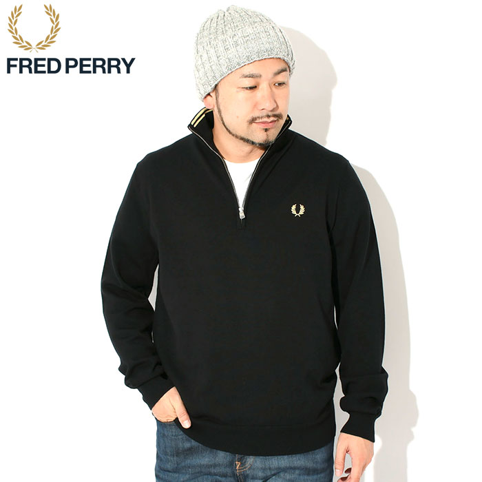 フレッドペリー セーター FRED PERRY メンズ クラシック ハーフ ジップ ( K7624 Classic Half Zip Sweater  Jumper ニット トップス )