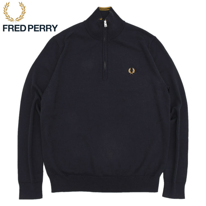 フレッドペリー セーター FRED PERRY メンズ クラシック ハーフ ジップ ( K7624 Classic Half Zip Sweater  Jumper ニット トップス )