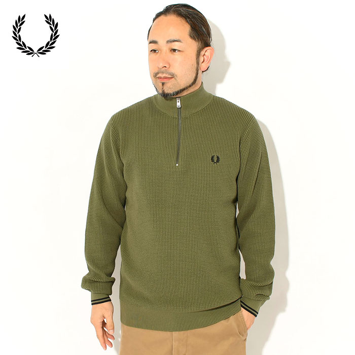 FRED PERRY（フレッドペリー） セーター メンズ ワッフル ステッチ