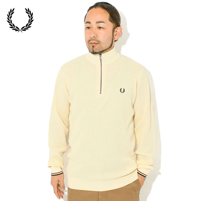 FRED PERRY（フレッドペリー） セーター メンズ ワッフル ステッチ