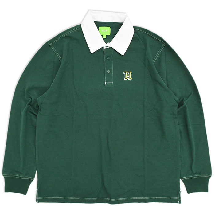 HUF ハフ ポロシャツ 長袖 メンズ ロングデン ( Longden L/S