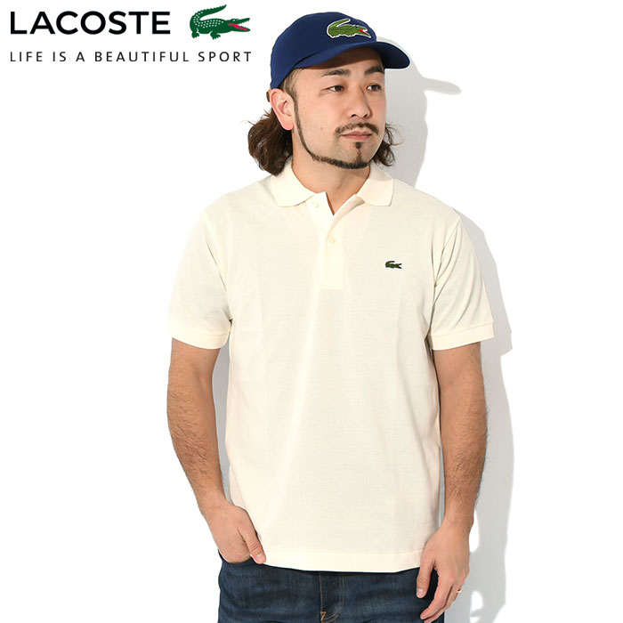 ラコステ ポロシャツ 日本製 定番 半袖ポロ LACOSTE メンズ L1212 ジ