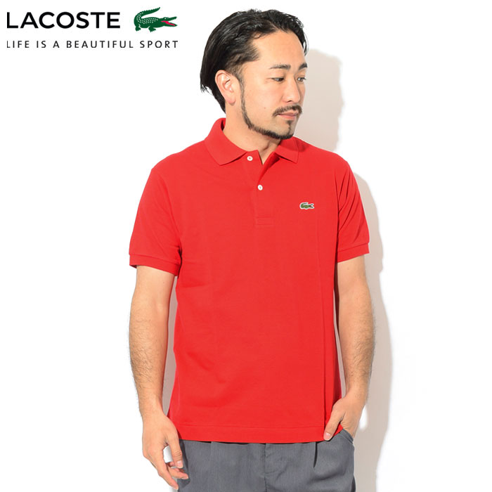 ラコステ ポロシャツ 日本製 定番 半袖ポロ LACOSTE メンズ L1212AL ジ