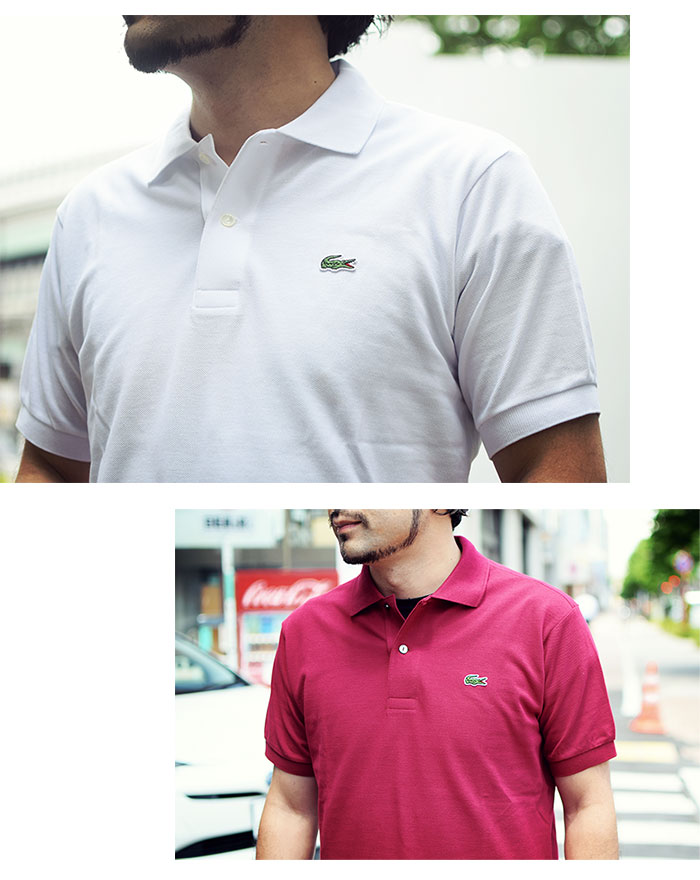 ラコステ ポロシャツ 日本製 定番 半袖ポロ LACOSTE メンズ L1212AL ジ