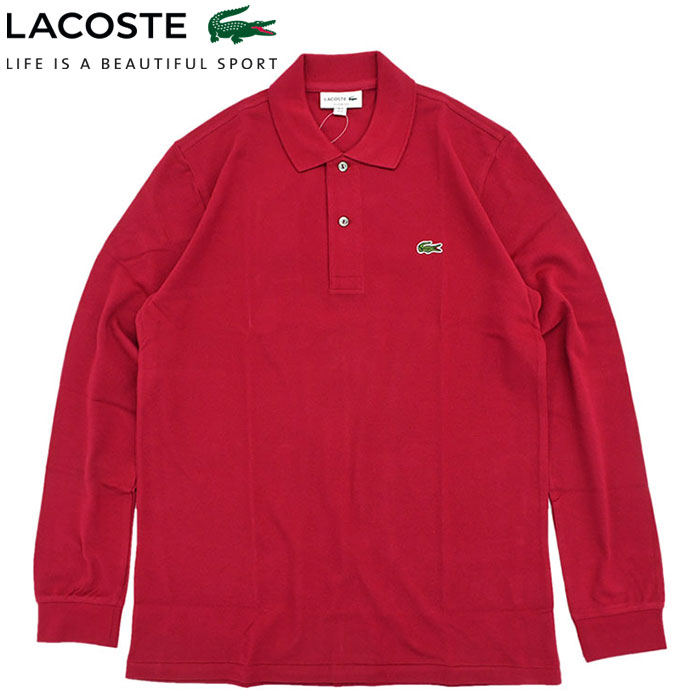 ラコステ ポロシャツ 日本製 定番 長袖 LACOSTE メンズ L1312LJ ジ