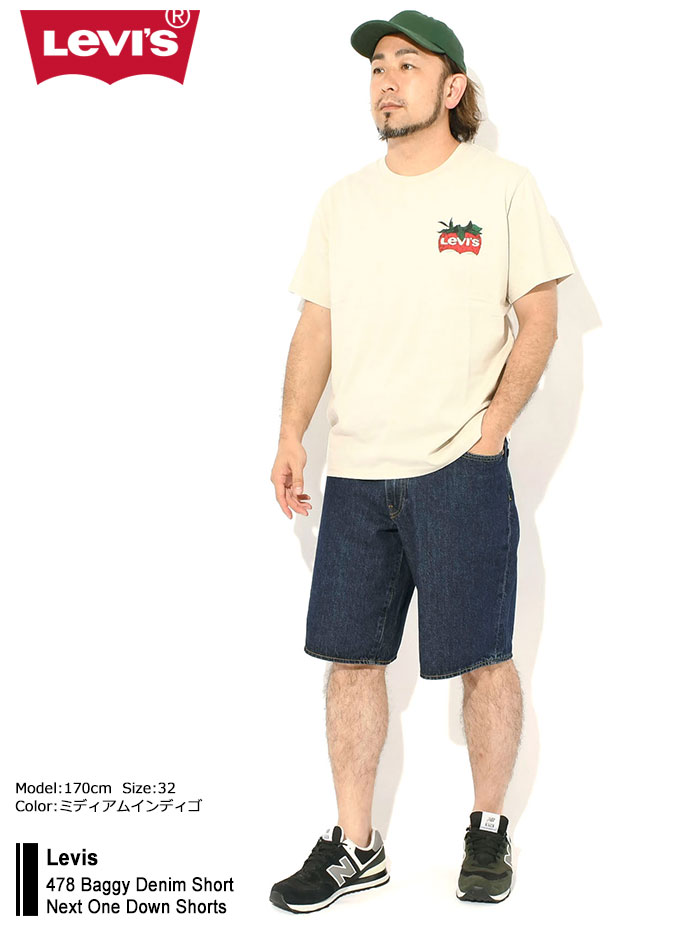 Levi's（リーバイス） ハーフパンツ Levis メンズ 478 バギー デニム