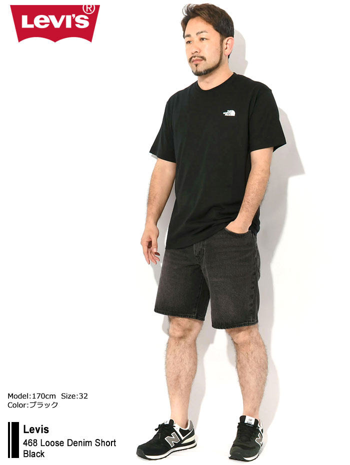 Levi's リーバイス ハーフパンツ Levis メンズ 468 ルーズ デニム