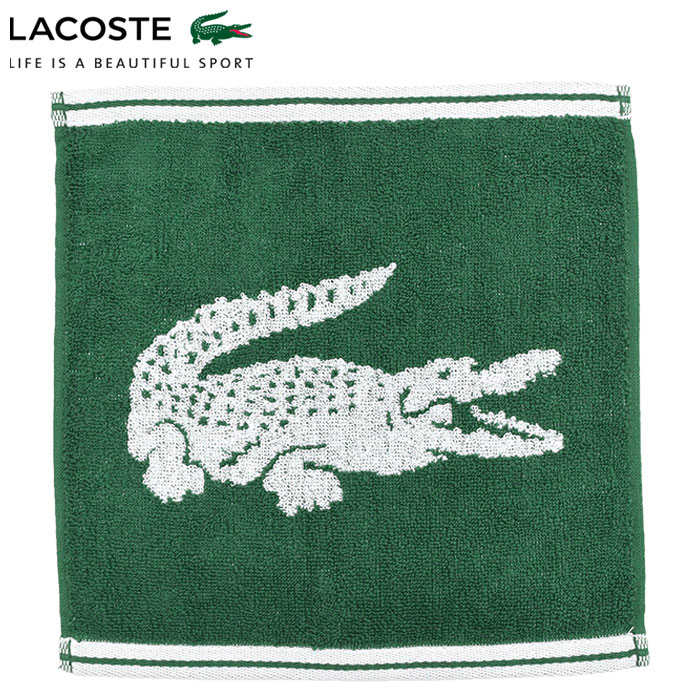 LACOSTE（ラコステ） タオル クロコダイル ロゴ ジャカード ハンカチ