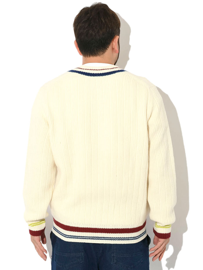 美品　LACOSTE ラコステ　薄手ニット　トップス　スリット　リブ　人気 LACOSTE - 美品 LACOSTE ラコステ 薄手ニット トップス スリット リブ