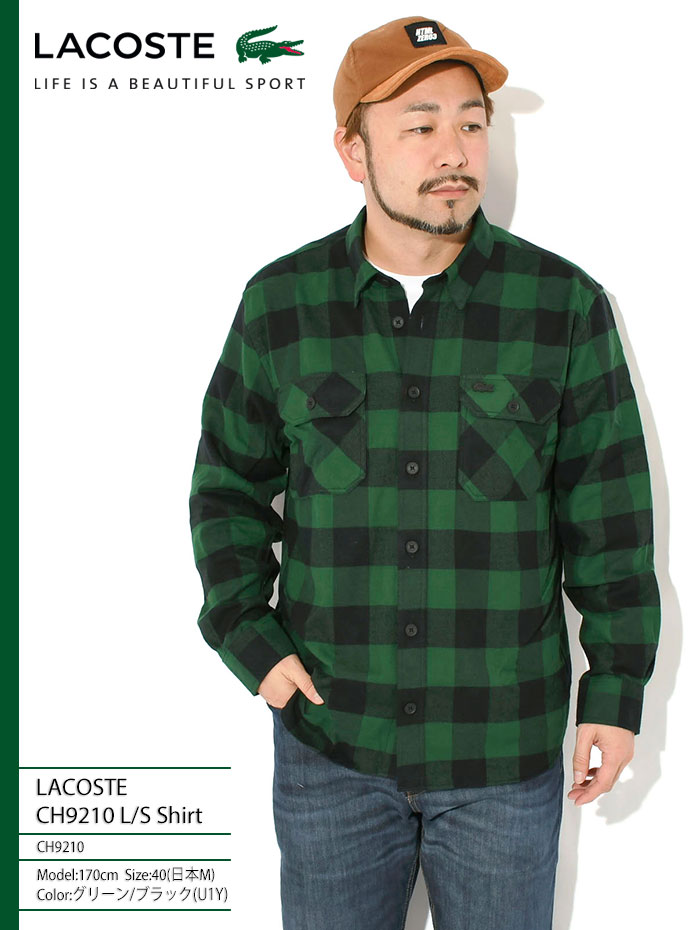 LACOSTE（ラコステ） シャツ 長袖 メンズ CH9210 ( CH9210 L/S Shirt