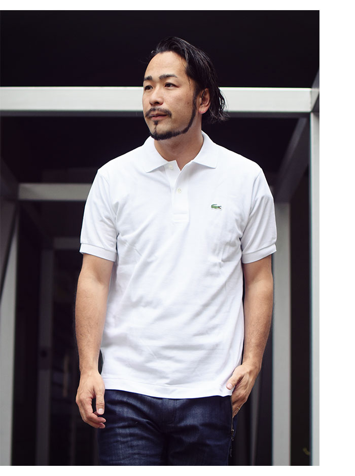 ラコステ ポロシャツ 日本製 定番 半袖ポロ LACOSTE メンズ L1212 ジ