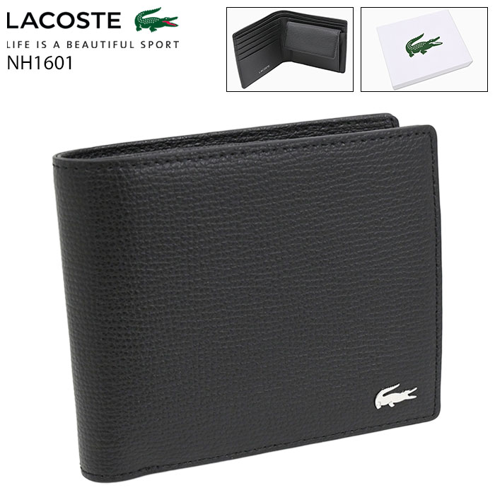 LACOSTE 三つ折り財布 箱付き LACOSTE（ラコステ） 財布 LACOSTE NH1601KP バイフォールド
