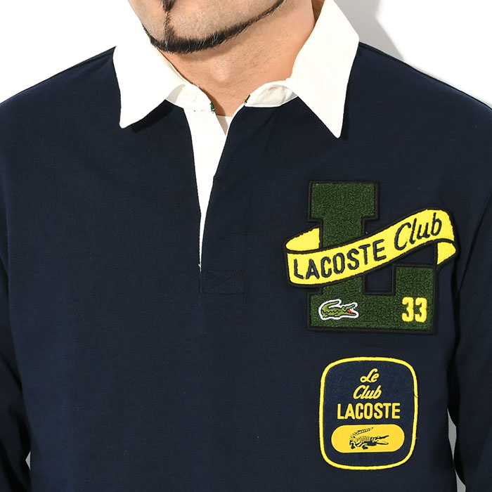 LACOSTE ラコステ ポロシャツ 長袖 メンズ PH2267 ラグビー