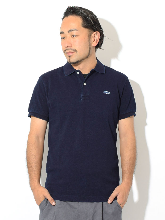 ラコステ ポロシャツ 半袖 LACOSTE メンズ PH371MJ ( PH371MJ S/S Polo Shirt インディゴ ピケ 鹿の子  ポロ・シャツ トップス PH371MJ-99 )