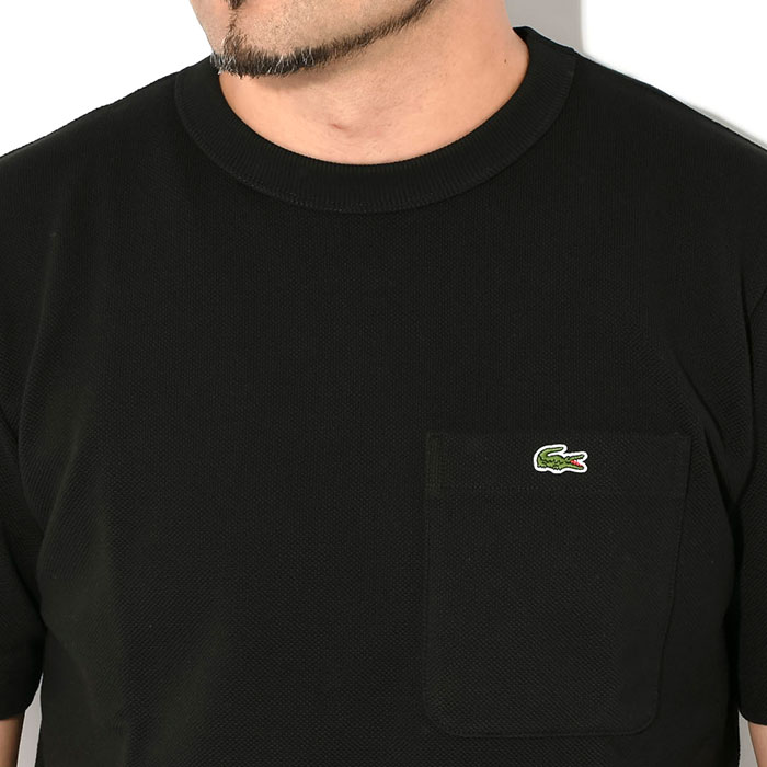 ラコステ　半袖　ブラック 鹿の子地ポケット半袖Tシャツ TH4921 - ラコステ（LACOSTE）公式