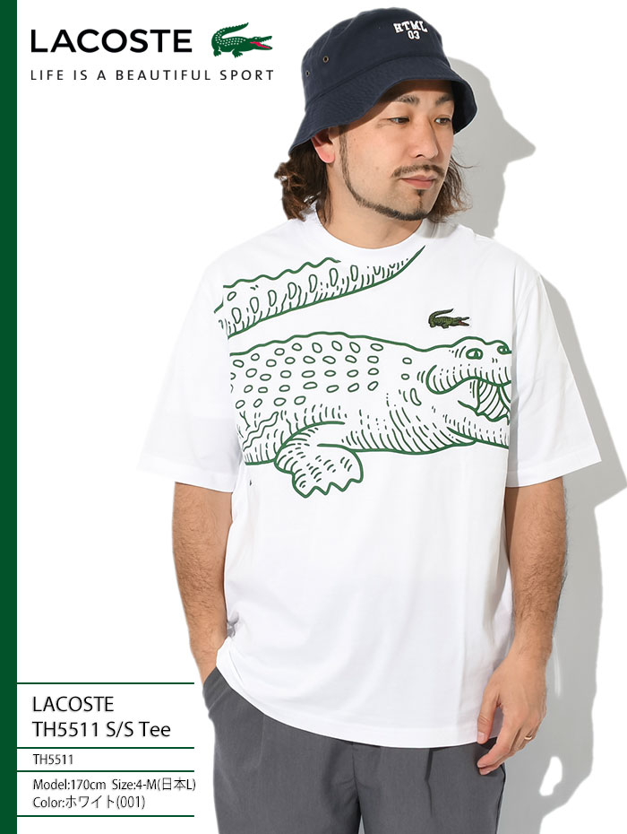 LACOSTE（ラコステ） Tシャツ 半袖 メンズ TH5511 ( TH5511 S/S Tee