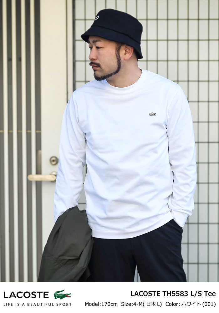 ラコステ ロンＴ Ｔシャツ 長袖 LACOSTE メンズ TH5583 ( lacoste TH5583 L/S Tee 長袖Tシャツ  TH5583-99 )