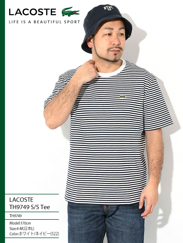 LACOSTE メンズ半袖Tシャツ LACOSTE ラコステ Tシャツ 半袖 メンズ TH9749 ( S/S Tee T