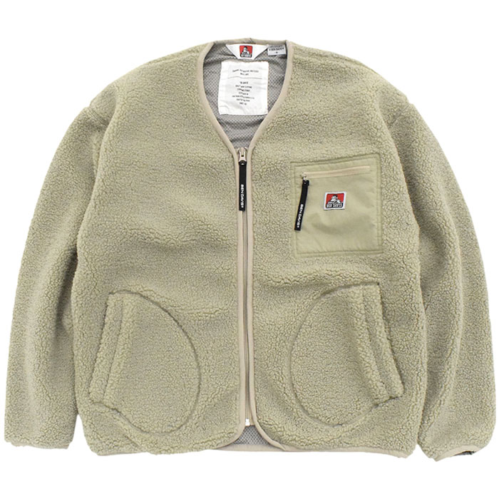 ベンデイビス ジャケット BEN DAVIS メンズ ボア ジップ カーディガン(M-1780023 Boa Zip Cardigan JKT フリースジャケット FLEECE アウター)｜icefield｜02