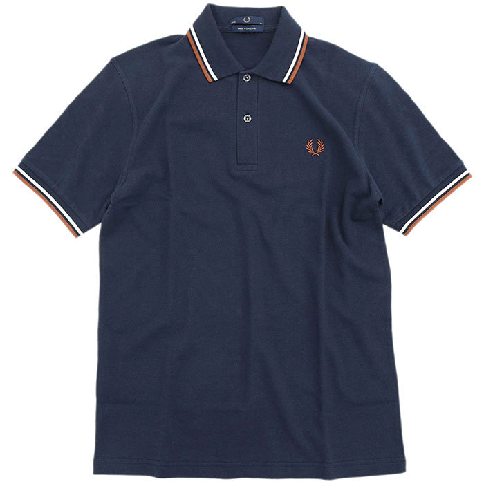 フレッドペリー ポロシャツ 英国製 半袖 FRED PERRY メンズ M12N