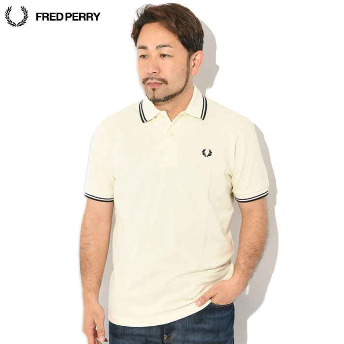 パ*君様 【美品】フレッドペリー 英国製 ポロシャツ ベージュ 38 美品 フレッドペリー 英国製 The Fred Perry Shirt - M12 半袖