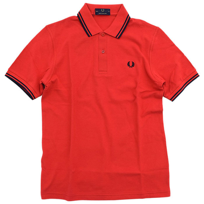 フレッドペリー ポロシャツ 英国製 半袖 FRED PERRY メンズ M12N