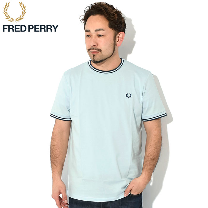 フレッドペリー Tシャツ 半袖 FRED PERRY メンズ ツイン ティップド ( M1588 Twin Tipped S/S Tee  T-SHIRTS カットソー トップス )[M便 1/1]