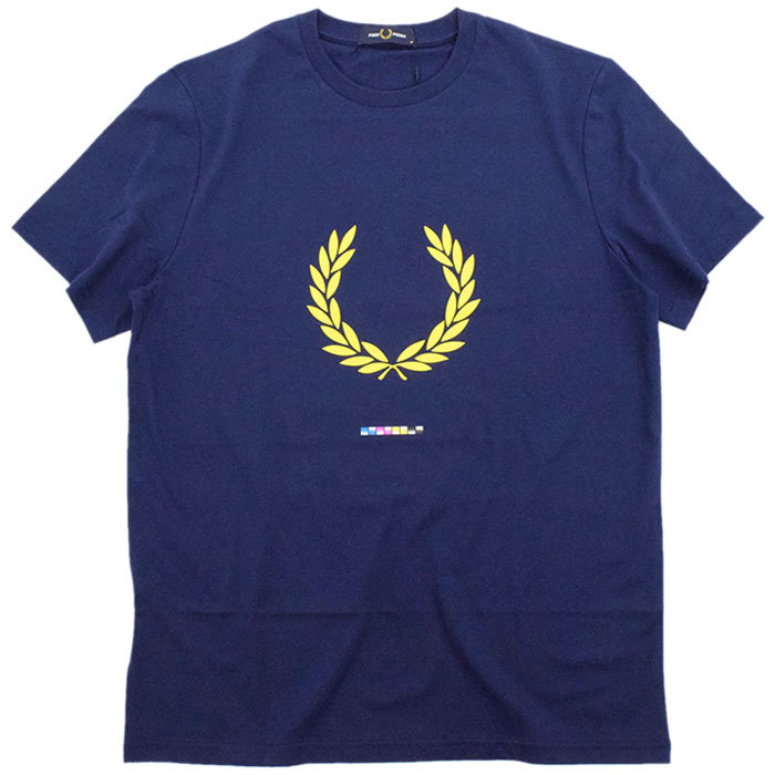 フレッドペリー Tシャツ 半袖 FRED PERRY メンズ プリント レジストレーション ( M1684 Print Registration S/S Tee T-SHIRTS カットソー )[M便 1/1]｜icefield｜03