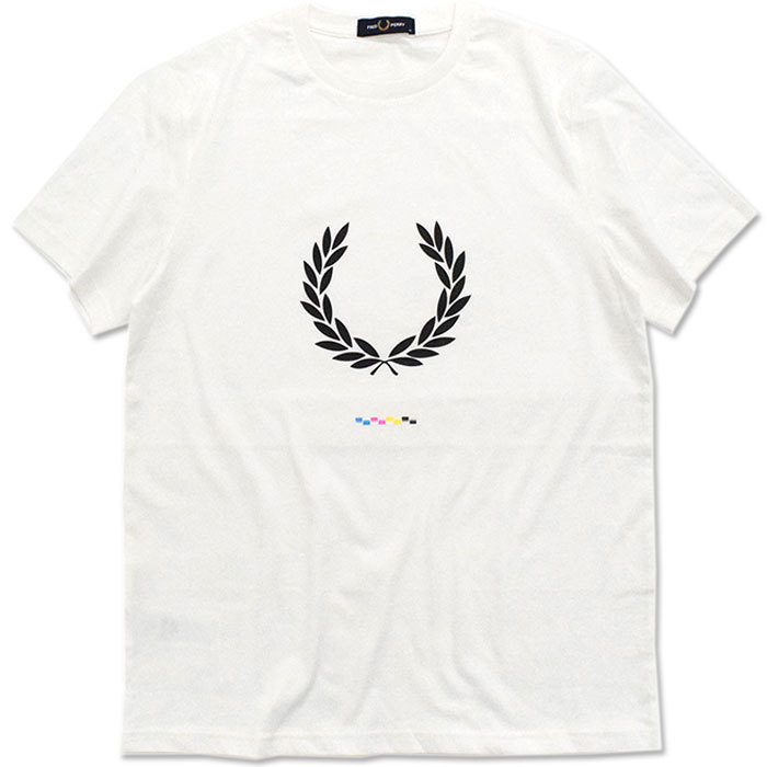 フレッドペリー Tシャツ 半袖 FRED PERRY メンズ プリント レジストレーション ( M1684 Print Registration S/S Tee T-SHIRTS カットソー )[M便 1/1]｜icefield｜02