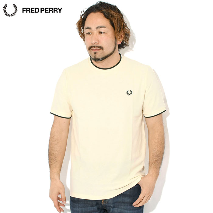 FRED PERRY（フレッドペリー） Tシャツ 半袖 メンズ トリム ディテール