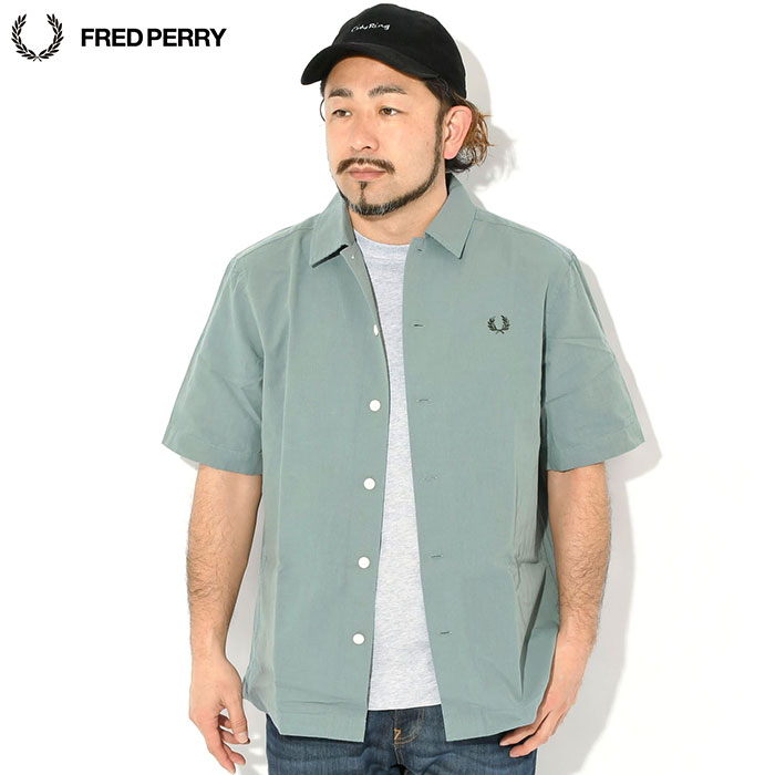 FRED PERRY（フレッドペリー） シャツ 半袖 メンズ ポケット