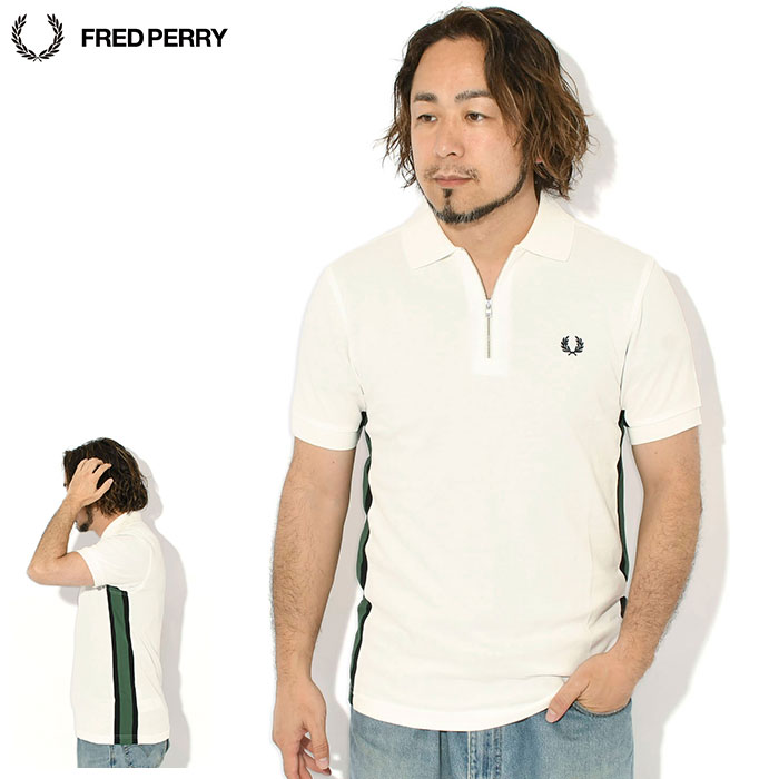 FRED PERRY（フレッドペリー） ポロシャツ 半袖 メンズ トラムライン