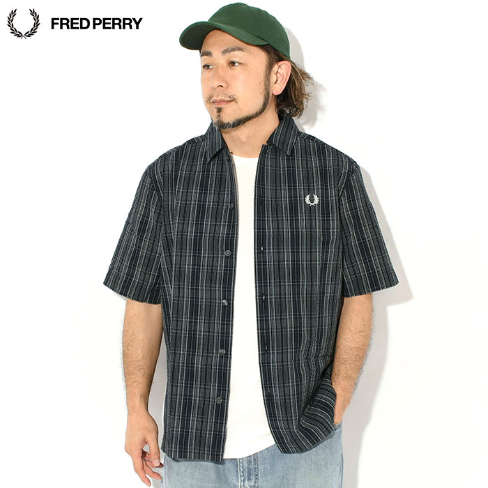 FRED PERRY（フレッドペリー） シャツ 半袖 メンズ シアサッカー
