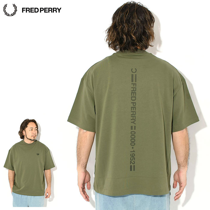 FRED PERRY（フレッドペリー） Tシャツ 半袖 メンズ バック プリント