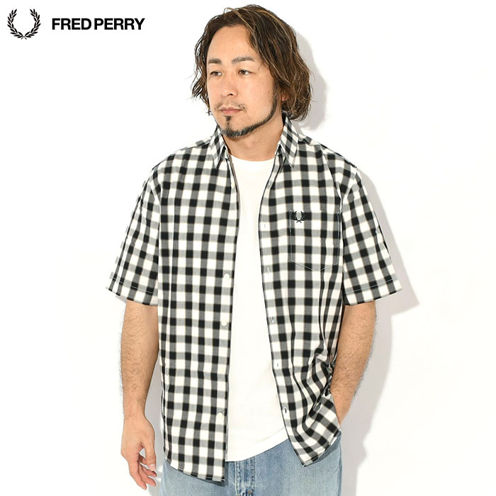 FRED PERRY（フレッドペリー） シャツ 半袖 メンズ ブラード ギンガム