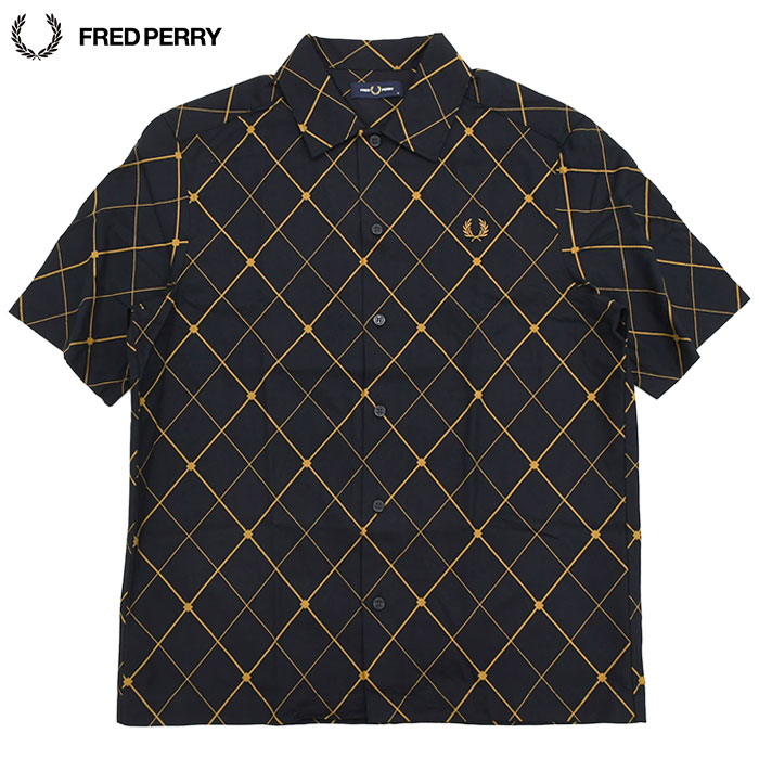 FRED PERRY（フレッドペリー） シャツ 半袖 メンズ アーガイル ( M2521