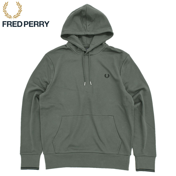 フレッドペリー パーカー プルオーバー FRED PERRY メンズ ティップド フーデッド スウェット ( M2643 Tipped Hooded  Sweat スウェットトップス )