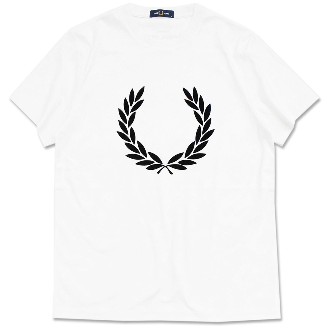 フレッドペリー Tシャツ 半袖 FRED PERRY メンズ フロック ローレル リース ( M2669 Flock Laurel Wreath S/S Tee T-SHIRTS カットソー )[M便 1/1]｜icefield｜04