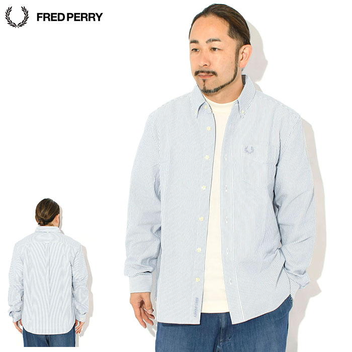FRED PERRY（フレッドペリー） シャツ 長袖 メンズ リラックスド