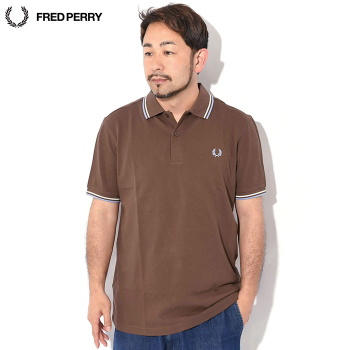 k*o様 フレッドペリー FRED PERRY ポロシャツ ブラウン 中古・古着通販】FRED PERRY (フレッドペリー) ポロシャツ ブラウン