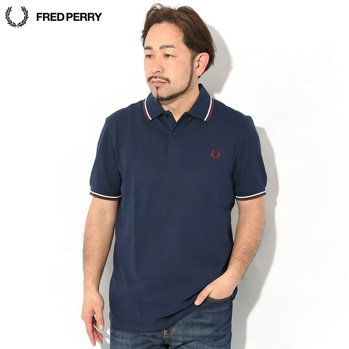FRED PERRY（フレッドペリー） ポロシャツ 半袖 メンズ ツイン