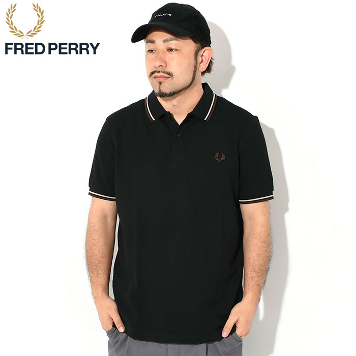 フレッドペリー ポロシャツ 半袖 FRED PERRY メンズ ツイン ティップド フレッドペリー ( FREDPERRY M3600 Twin  Tipped Polo 鹿の子 ポロ )