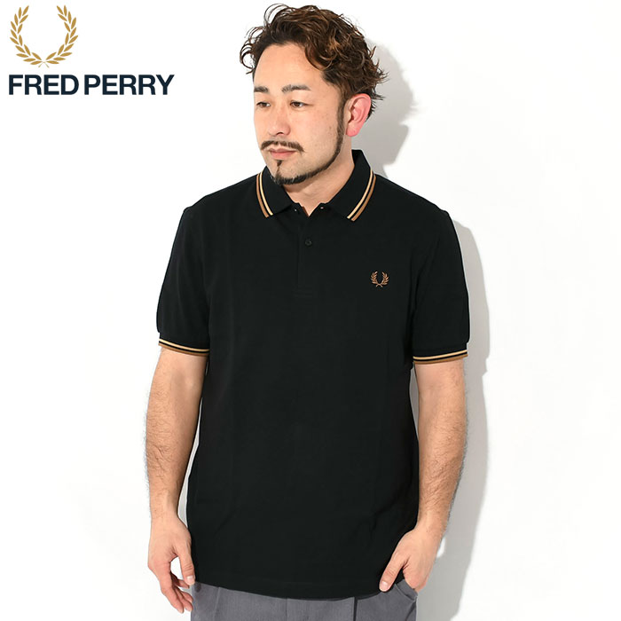 フレッドペリー ポロシャツ 半袖 FRED PERRY メンズ ツイン ティップド フレッドペリー ( M3600 Twin Tipped Polo  鹿の子 ポロ )