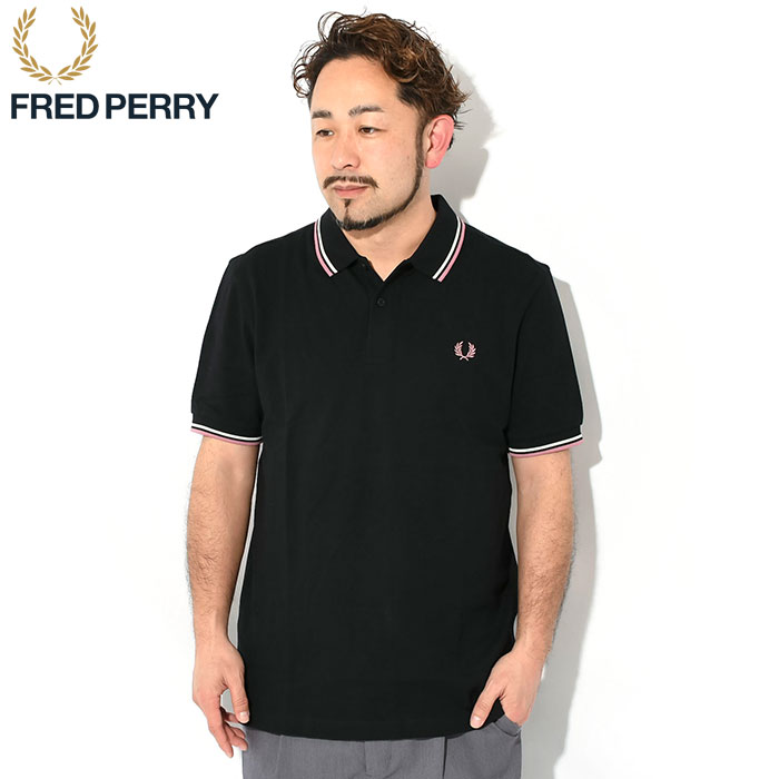 フレッドペリー ポロシャツ 半袖 FRED PERRY メンズ ツイン ティップド フレッドペリー ( M3600 Twin Tipped Polo 鹿の子 ポロ )｜icefield｜09